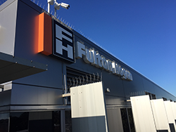 bird proofing applied to industrial building signage